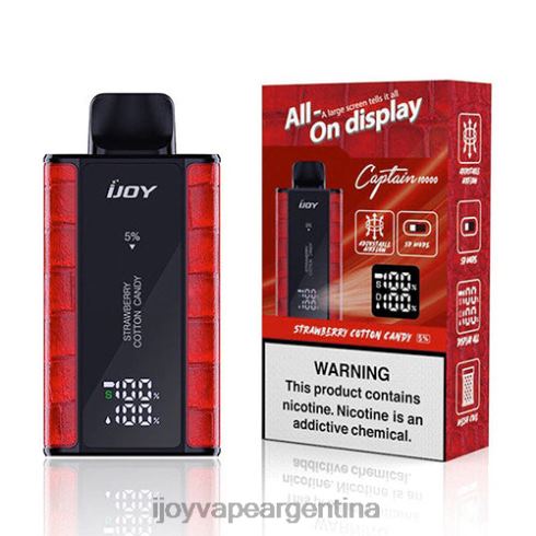 iJOY Vape Como Funciona 62DL095 - iJOY Bar Captain desechable algodón de azúcar de fresa