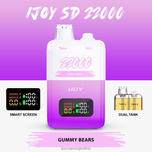 iJOY Vape Sabores 62DL0154 - iJOY SD 22000 desechable ositos de goma
